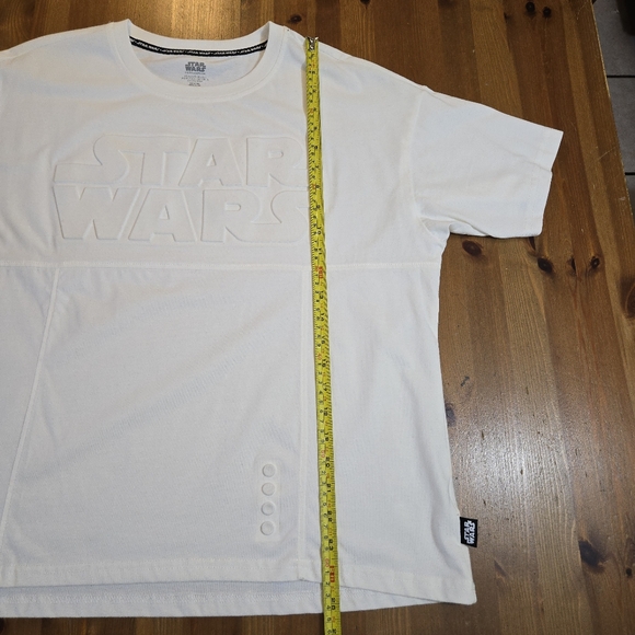 Women's Star Wars Logo Stormtrooper Inspired White Graphic T-Shirt Size - Picture 3 of 8